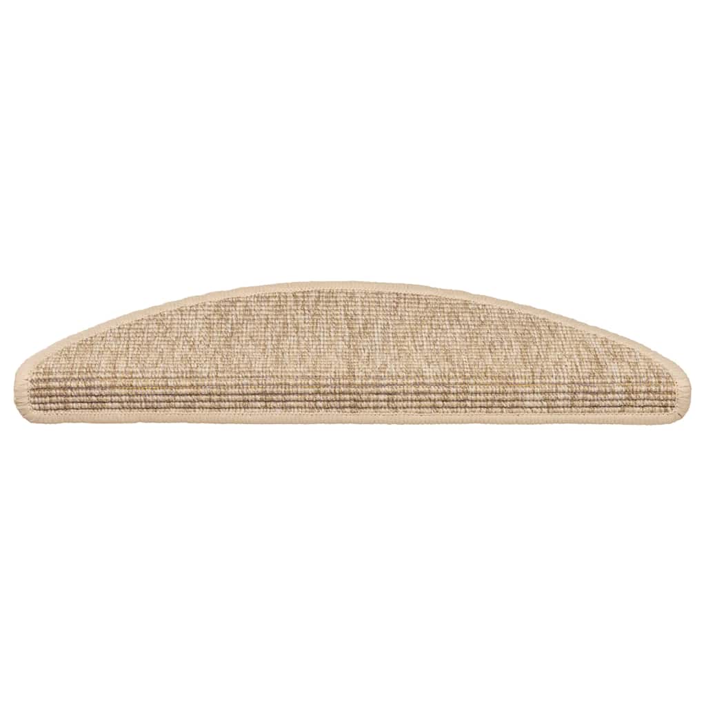 Vidaxl Treppenmatten Selbstadhäsiv 15 ST 56x17x3 cm Licht Beige