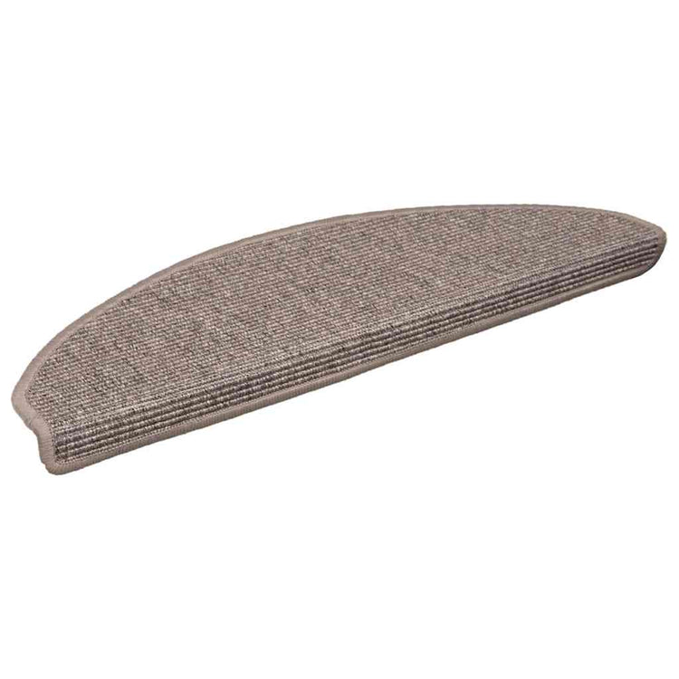 Vidaxl Treppenmatten Selbstadhäsiv 15 ST 65x21x4 cm dunkler Beige