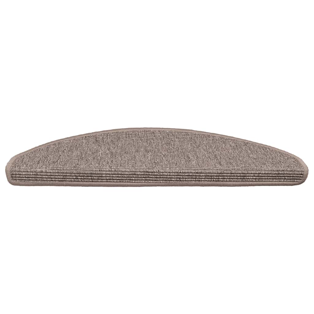 Vidaxl Treppenmatten Selbstadhäsiv 15 ST 65x21x4 cm dunkler Beige