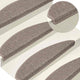 Vidaxl Treppenmatten Selbstadhäsiv 15 ST 65x21x4 cm dunkler Beige