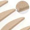 Vidaxl-Treppenmatten selbstklebend 15 St. Sisal Look 65x21x4 cm Beige
