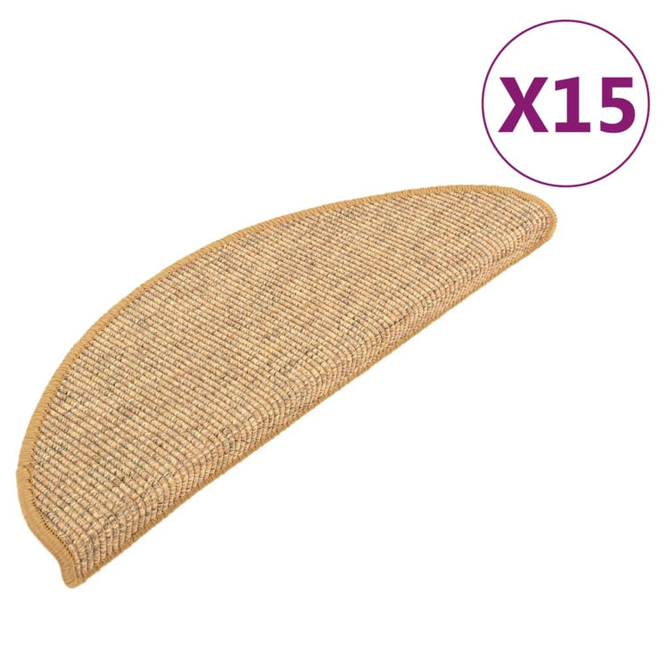 Vidaxl -Treppenmatten Selbstadhäsiv 15 ST 65x21x4 cm Orange