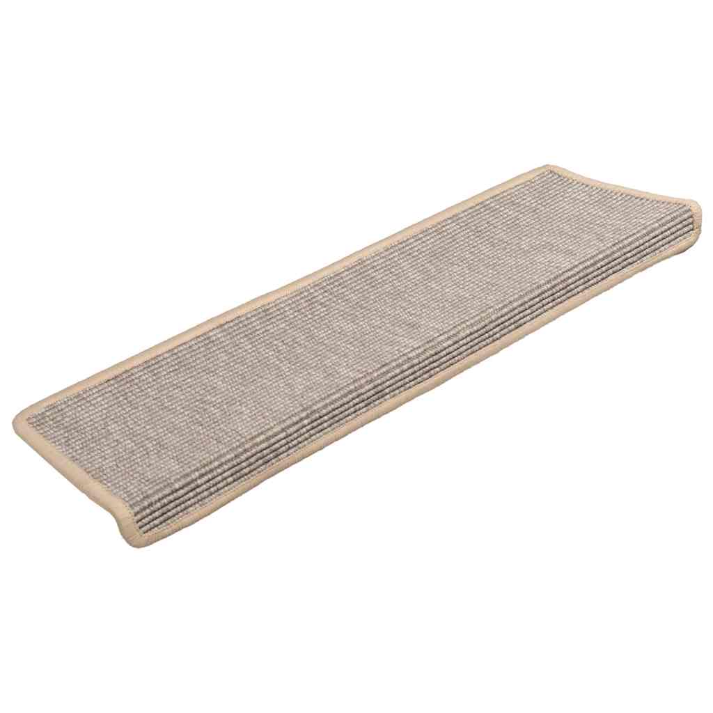 Vidaxl Treppenmatten selbstadhäsiv 15 ST 65x21x4 cm Silberfarbe