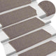 Vidaxx Stufenmatten 15 St. 65x21x4 cm dunkelbeige rechteckiger Rand