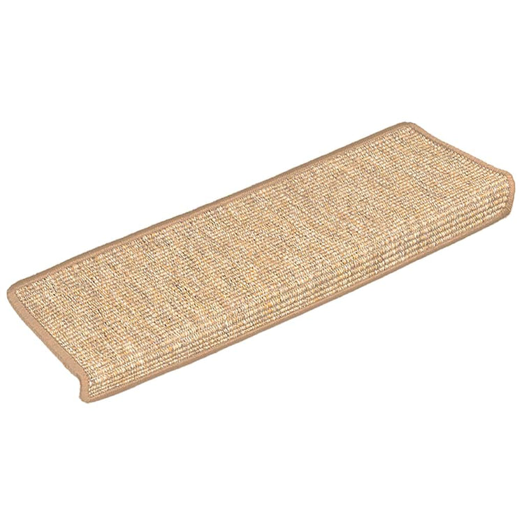 Vidaxl Treppenmatten Selbstadhäsiv 15 ST 65x21x4 cm hellbraun