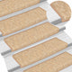 Vidaxl Treppenmatten Selbstadhäsiv 15 ST 65x21x4 cm hellbraun