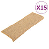 Vidaxl -Treppenmatten Selbstadhäsiv 15 ST 65x21x4 cm Orange