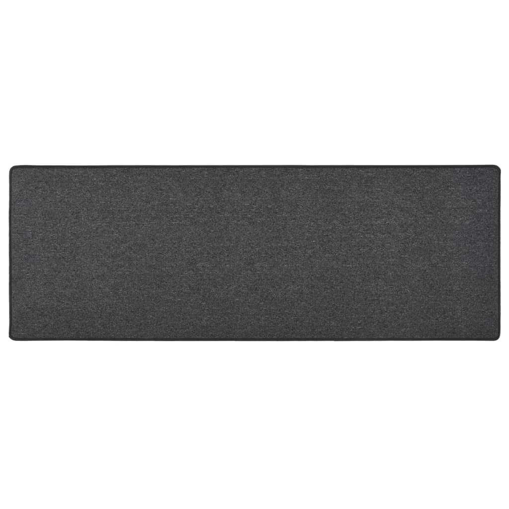 VIDAXL -Teppichläufer 50x150 cm Anthrazit -gelöscht