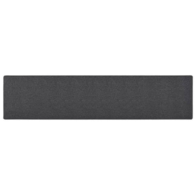 VIDAXL -Teppichläufer 50x250 cm Anthrazit -ausgelöst
