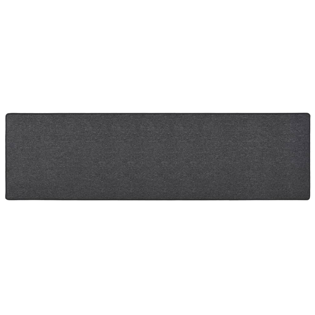 VIDAXL -Teppichläufer 80x300 cm Anthrazit -ausgelöst