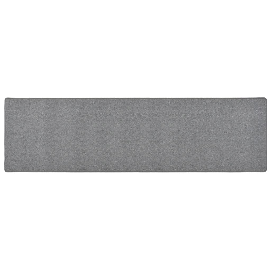 Vidaxl Teppichläufer 50x200 cm dunkelgrau