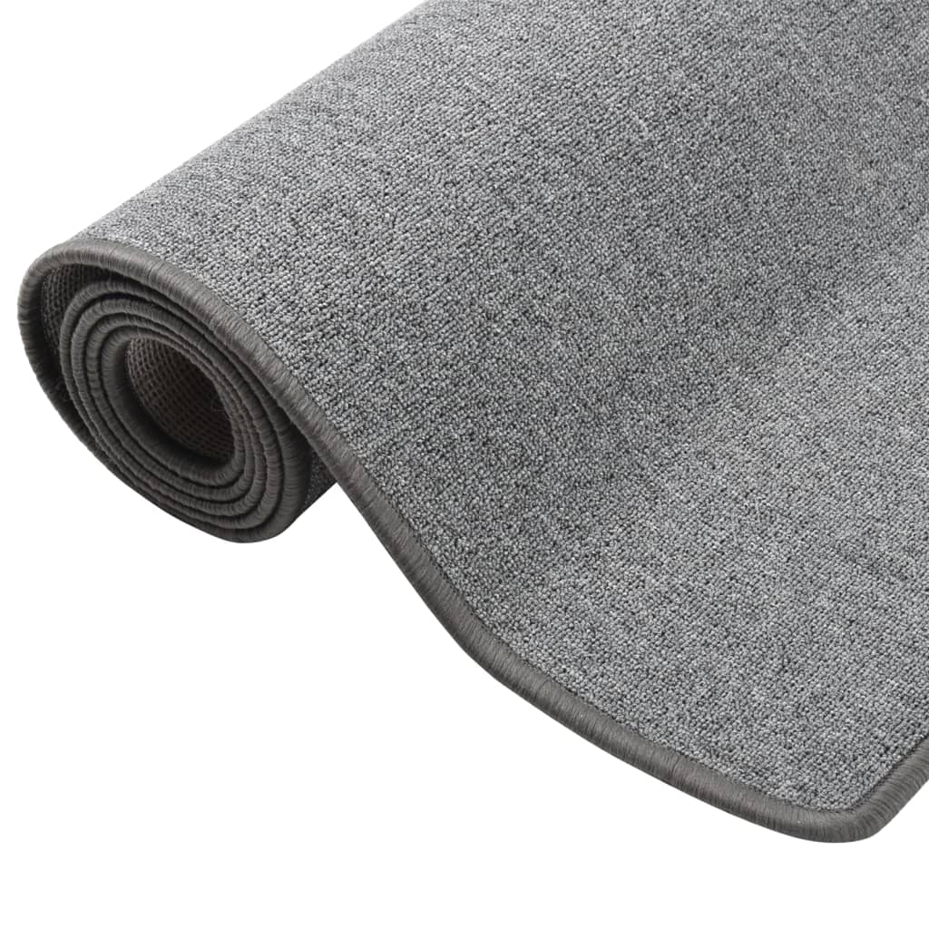 Vidaxl Teppich Runner 80x150 cm dunkelgrau