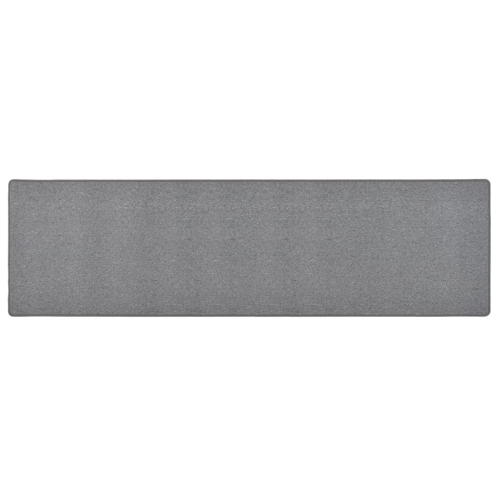 Vidaxl Teppichläufer 80x300 cm dunkelgrau