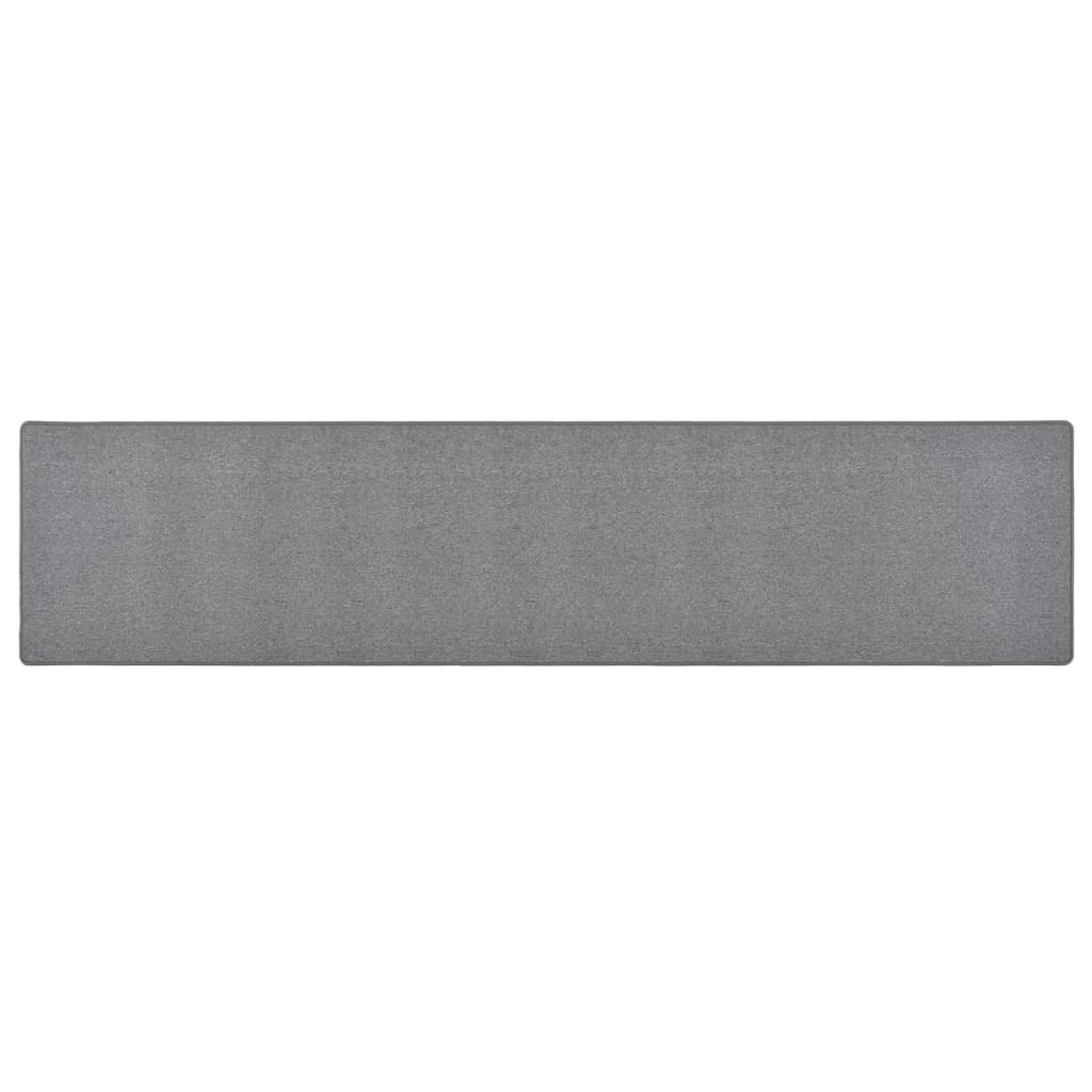 Vidaxl Teppich Runner 80x400 cm dunkelgrau
