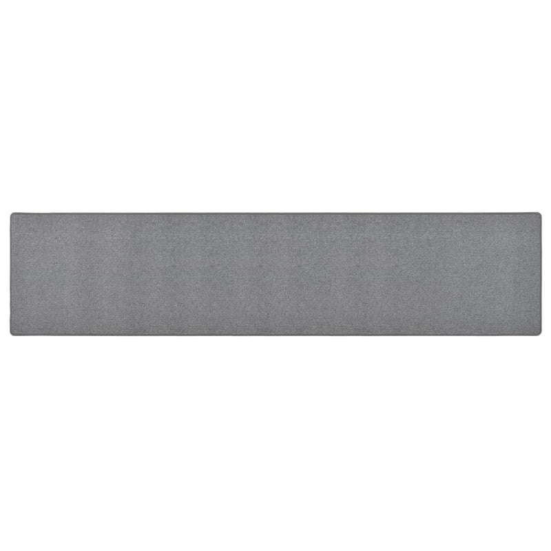 Vidaxl Teppich Runner 80x400 cm dunkelgrau