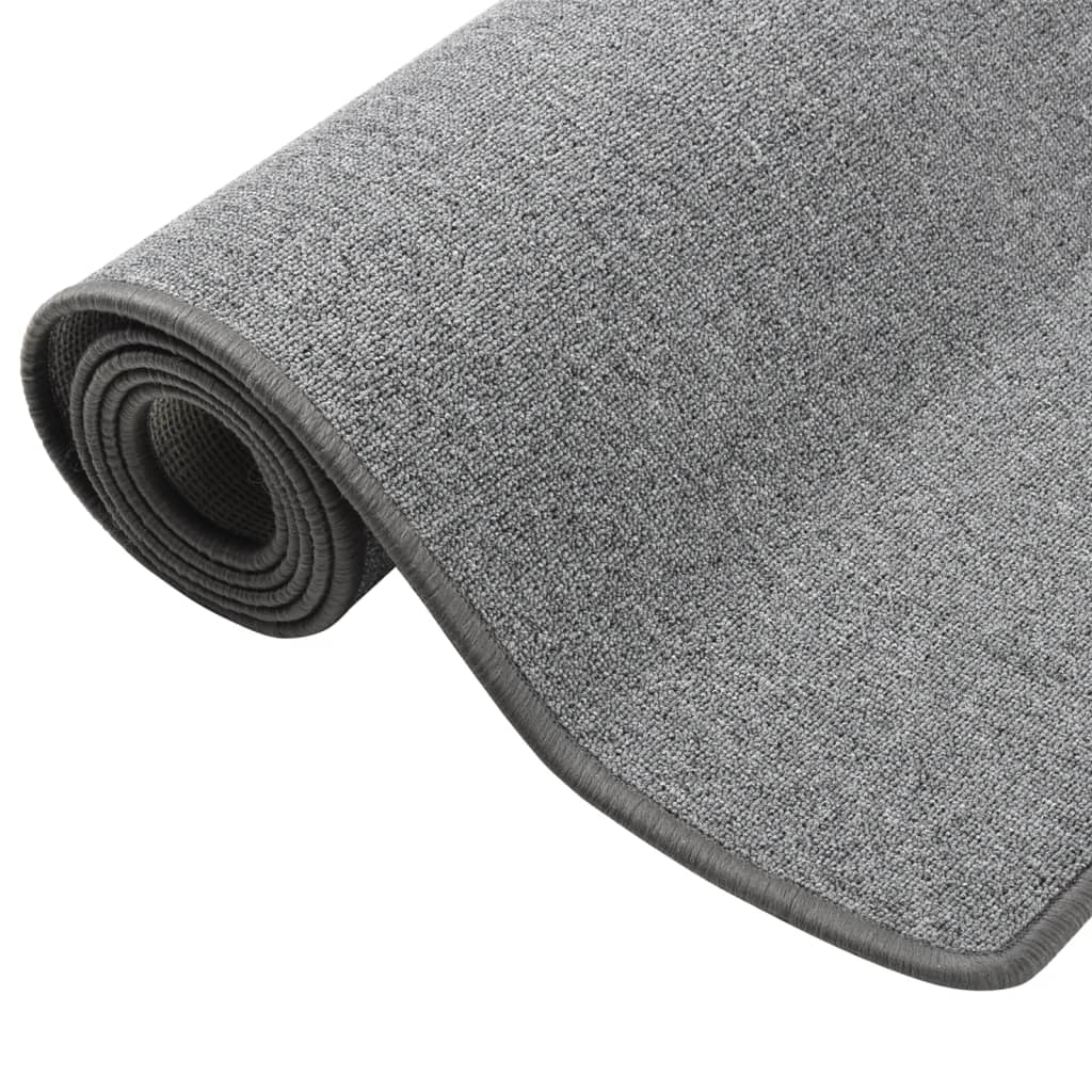Vidaxl Teppich Runner 80x400 cm dunkelgrau