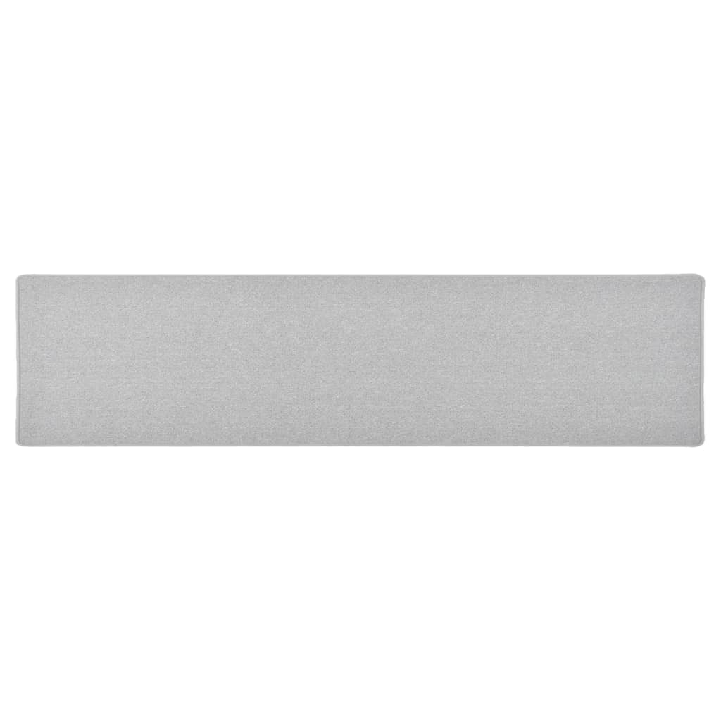 Vidaxl Teppichläufer 50x200 cm hellgrau
