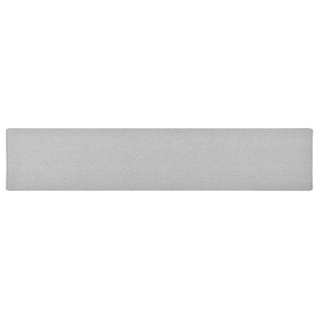Vidaxl Teppichläufer 50x250 cm hellgrau