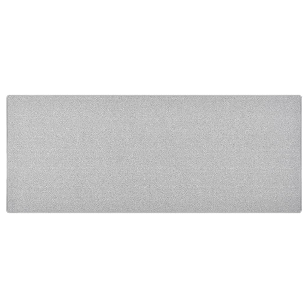 Vidaxl Teppichläufer 80x200 cm hellgrau