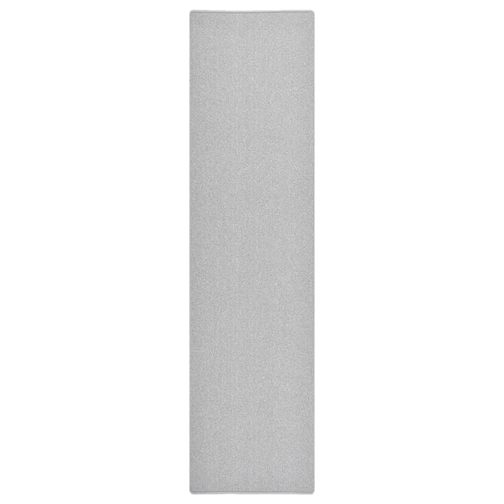 Vidaxl Teppichläufer 80x300 cm hellgrau