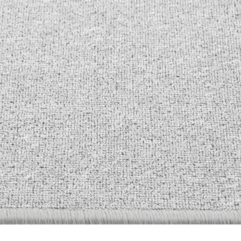 Vidaxl Teppichläufer 80x300 cm hellgrau