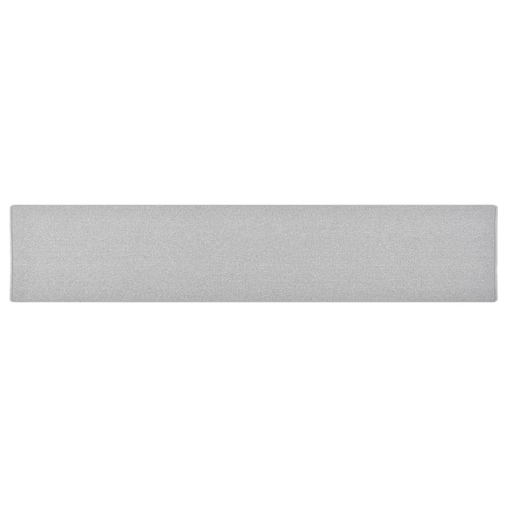 Vidaxl Teppichläufer 80x400 cm hellgrau
