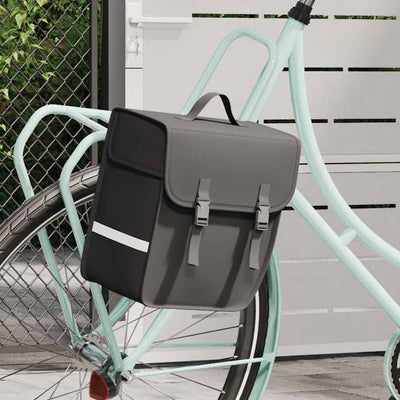 Vidaxl -Fahrradbeutel für Gepäckträger nur wasserdicht 21 l Schwarz
