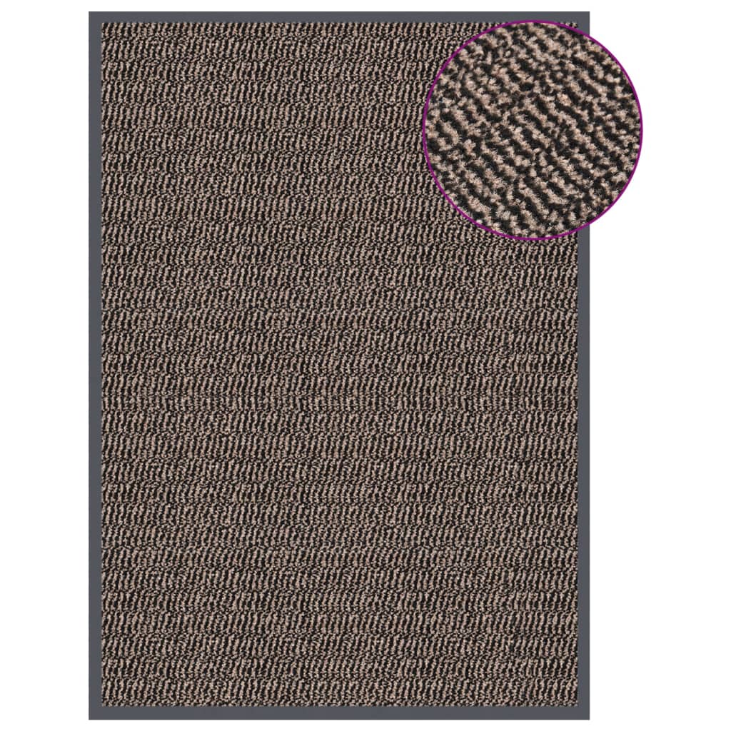 VIDAXL PORTOMAT TUFED 60x90 cm Dunkelbraun