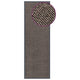 VIDAXL PORTOMAT TUFED 60x180 cm Dunkelbraun