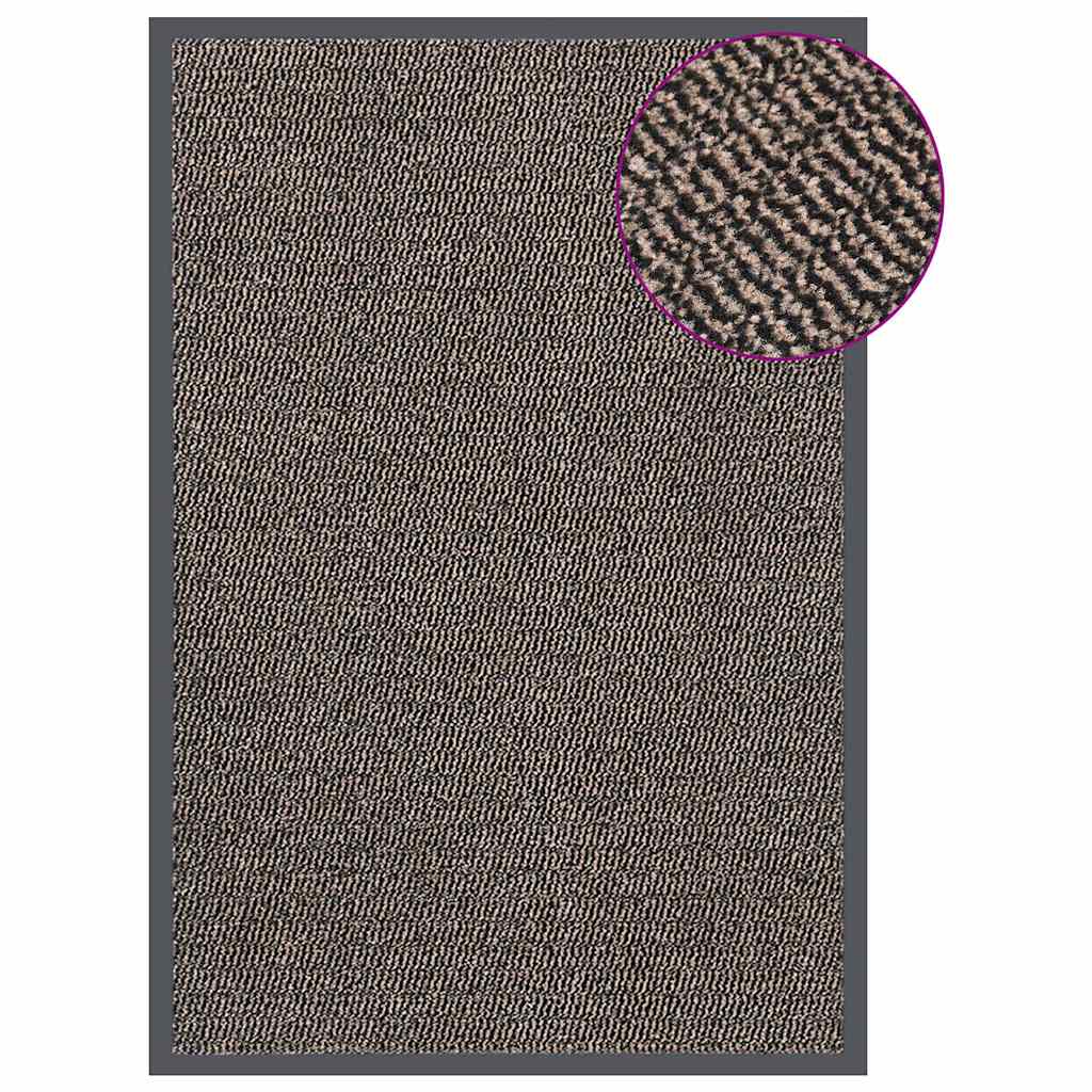 VIDAXL PORTOMAT TUFTED 80X120 CM Dunkelbraun