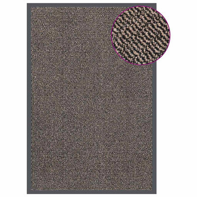 VIDAXL PORTOMAT TUFTED 80X120 CM Dunkelbraun