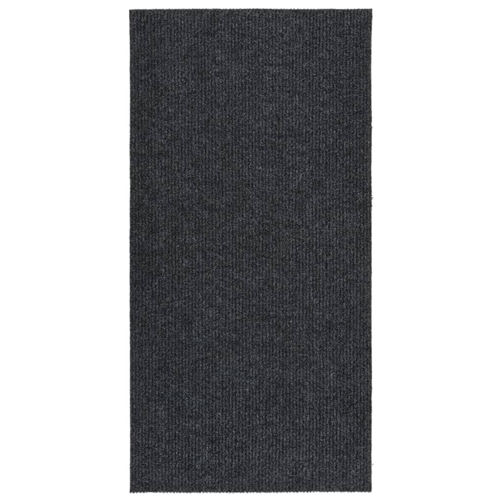 Vidaxl droogloopmat 100x200 cm anthrazit -geläutet