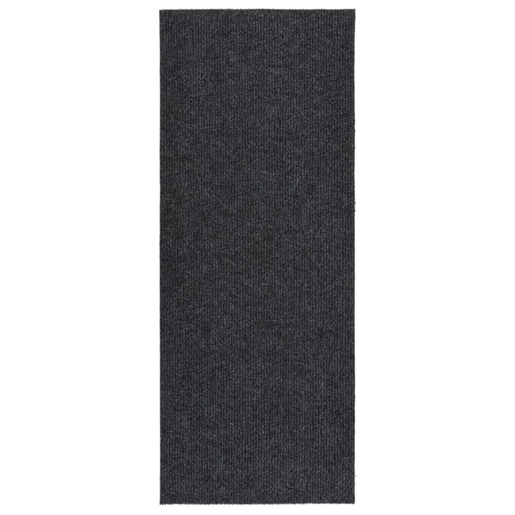 Vidaxl droogloopmat 100x250 cm anthrazit -geläutet