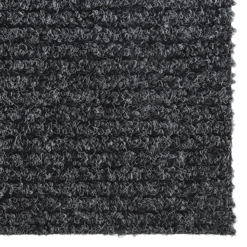 Vidaxl droogloopmat 100x250 cm anthrazit -geläutet