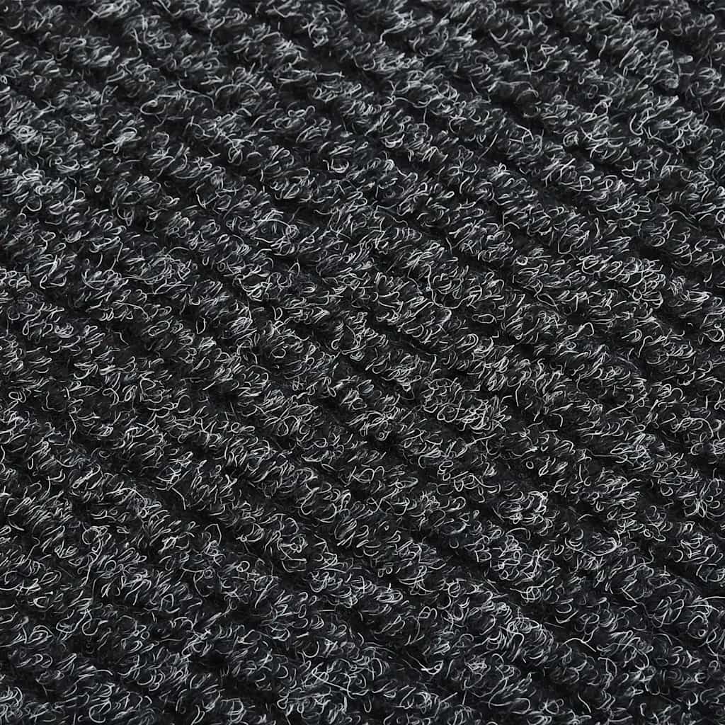 Vidaxl droogloopmat 100x400 cm anthrazit -gelöscht
