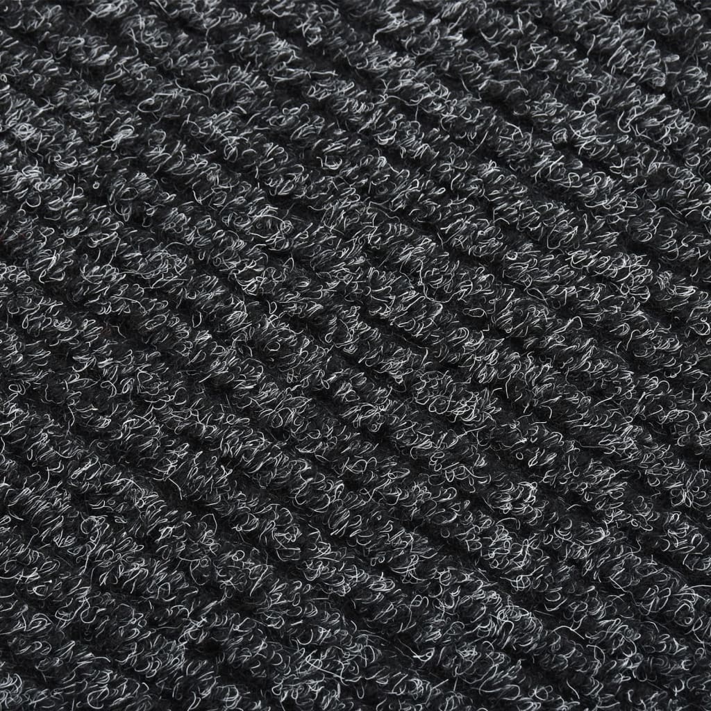 Vidaxl droogloopmat 100x450 cm anthrazit -gelöscht