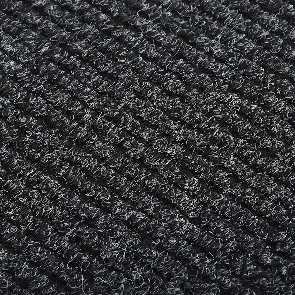 Vidaxl droogloopmat 100x500 cm anthrazit -gelöscht