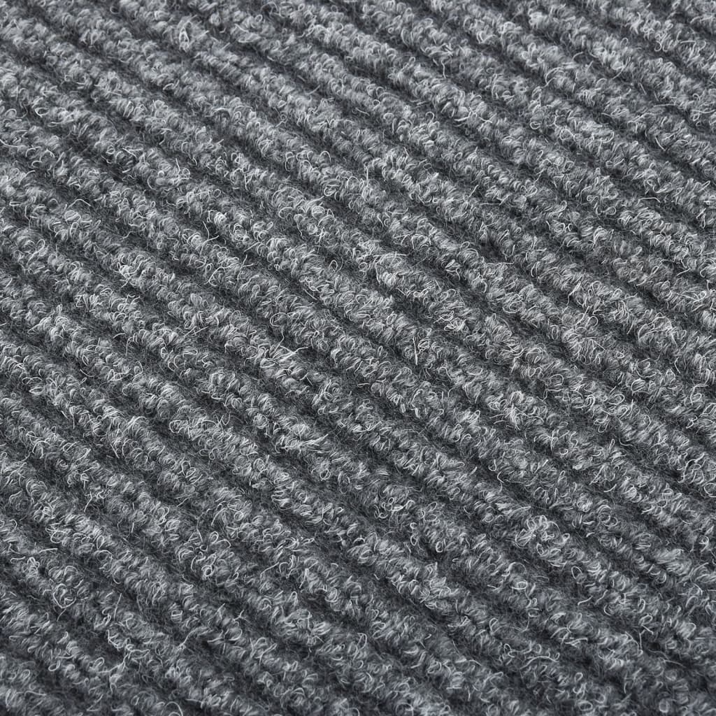 Vidaxl Droogloopmat 100x100 cm Grau