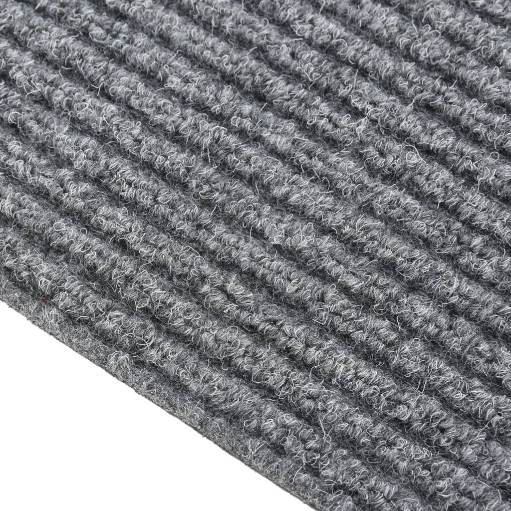 Vidaxl Droogloopmat 100x350 cm Grau