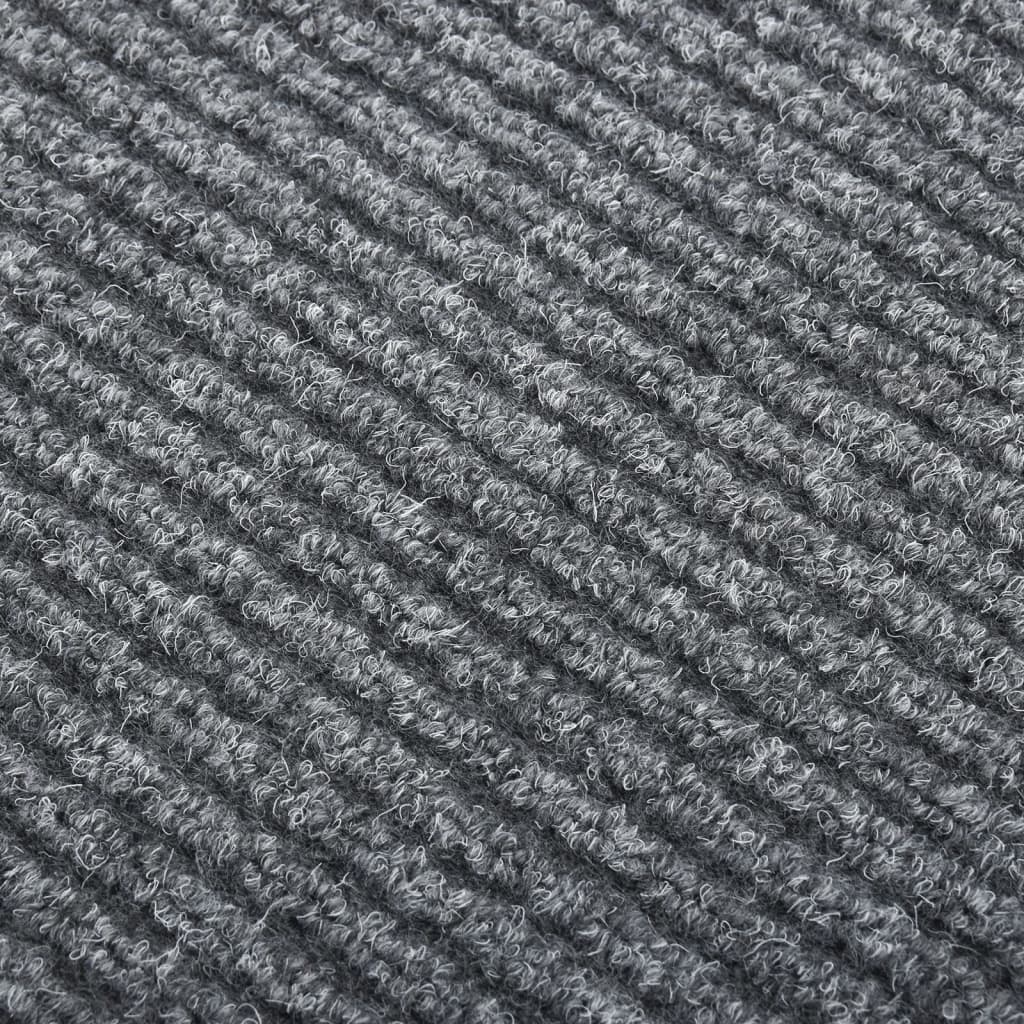 Vidaxl Droogloopmat 100x350 cm Grau