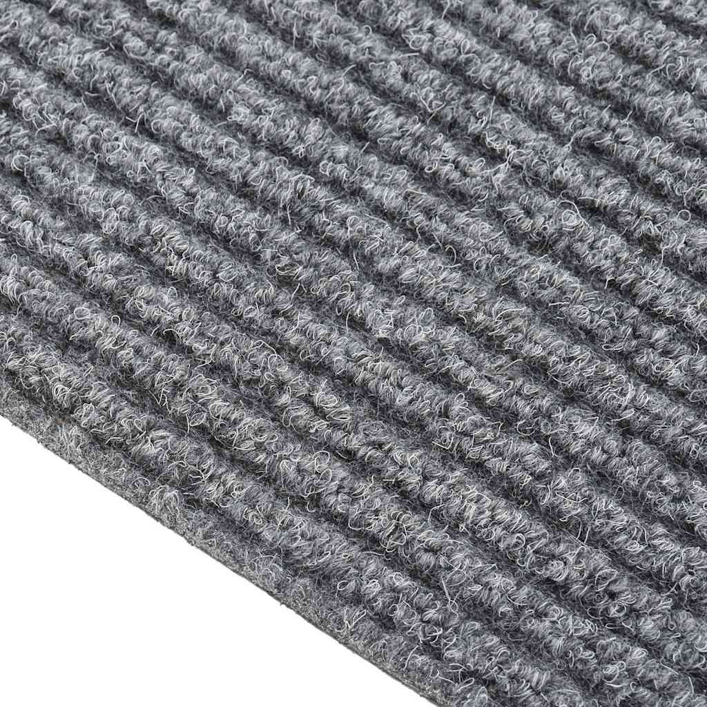 Vidaxl droogloopmat 100x400 cm grau