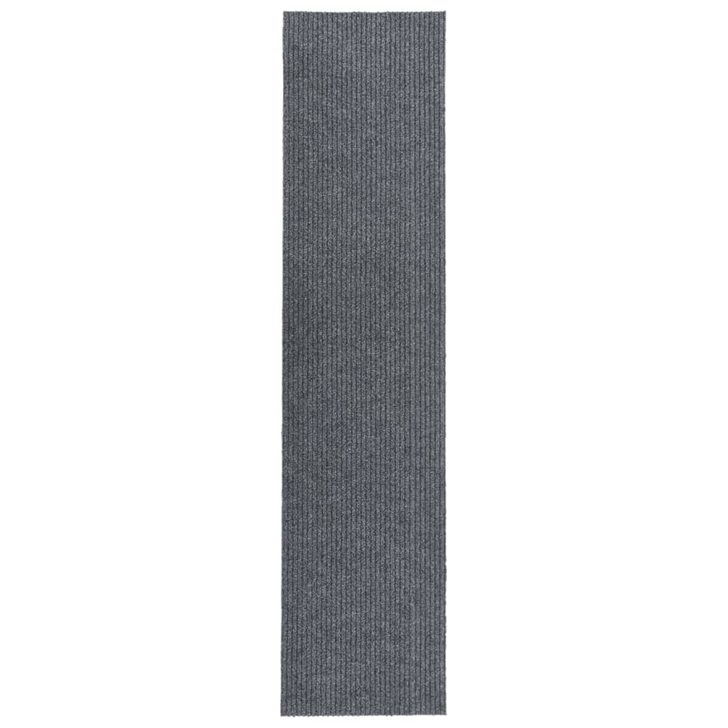 Vidaxl Droogloopmat 100x450 cm Grau