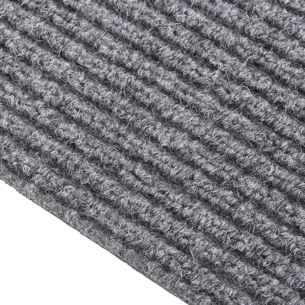 Vidaxl Droogloopmat 100x450 cm Grau
