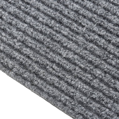 Vidaxl Droogloopmat 100x450 cm Grau
