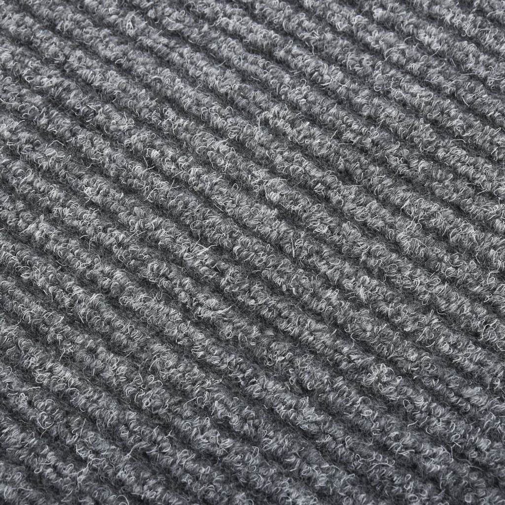 Vidaxl Droogloopmat 100x450 cm Grau