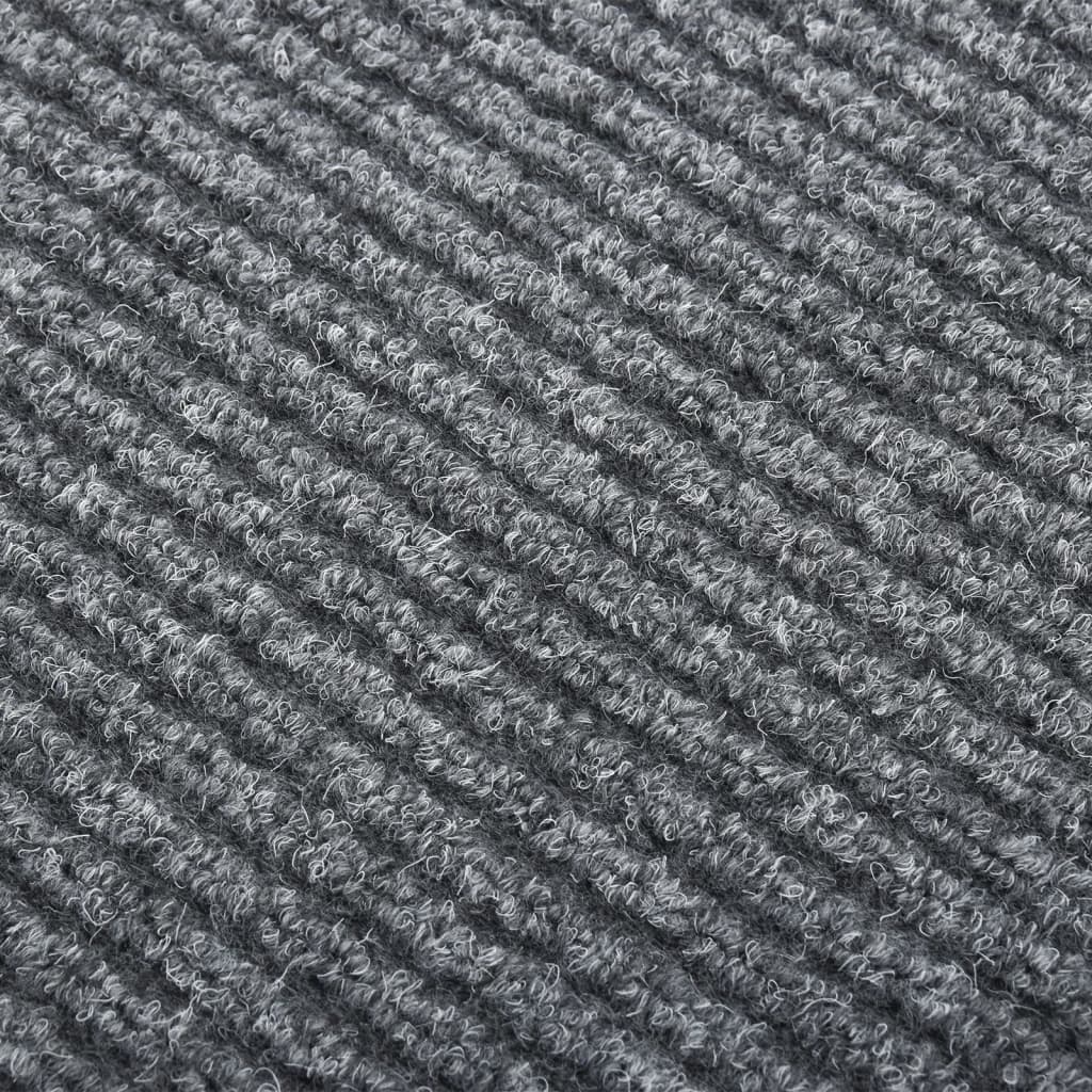 Vidaxl Droogloopmat 100x500 cm Grau
