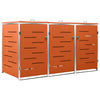 Vidaxl Container Speicher Triple 207x77.5x112.5 cm Edelstahl