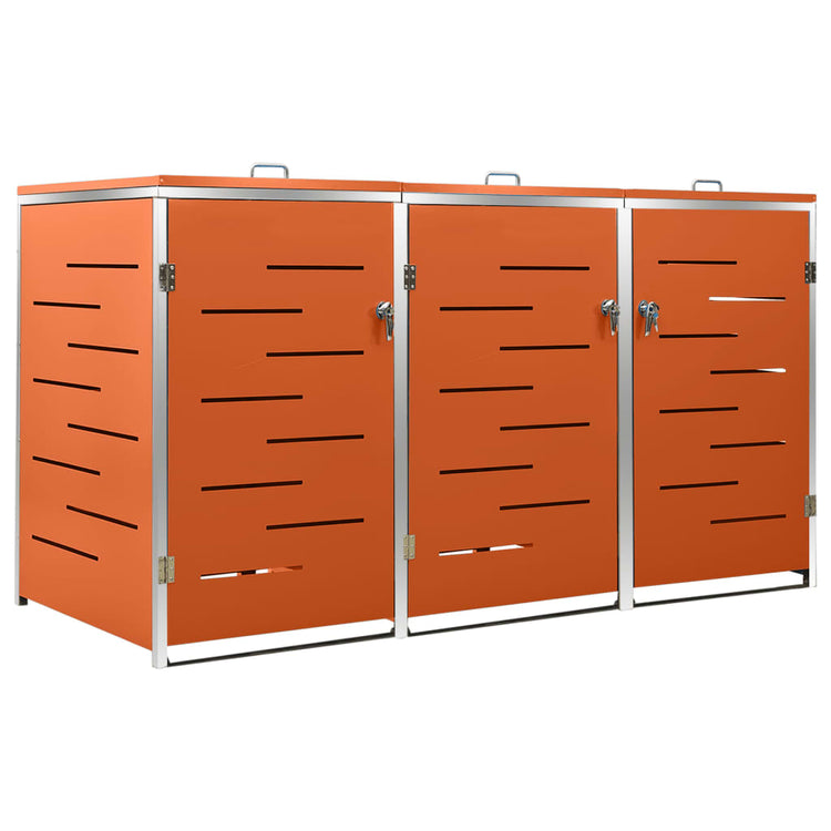 Vidaxl Container Speicher Triple 207x77.5x112.5 cm Edelstahl