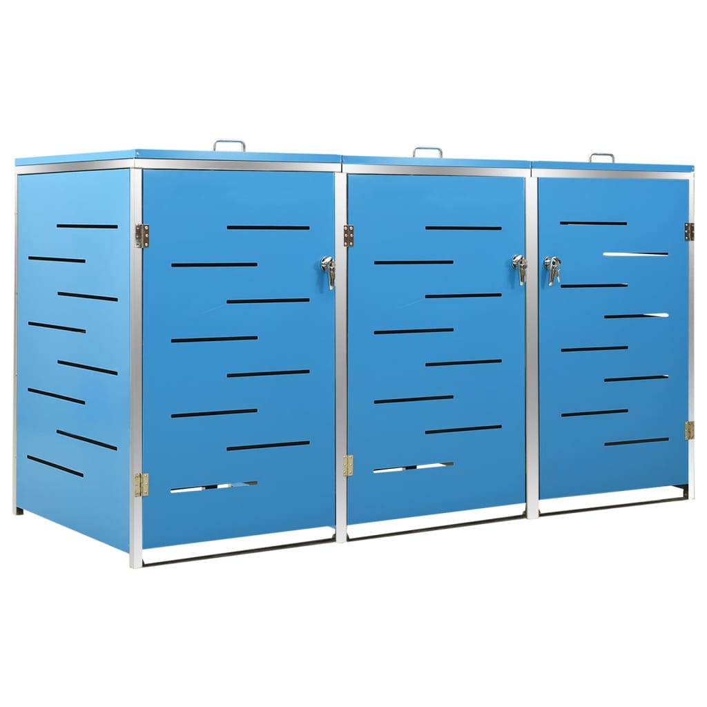 Vidaxl Container Speicher Triple 207x77.5x112.5 cm Edelstahl