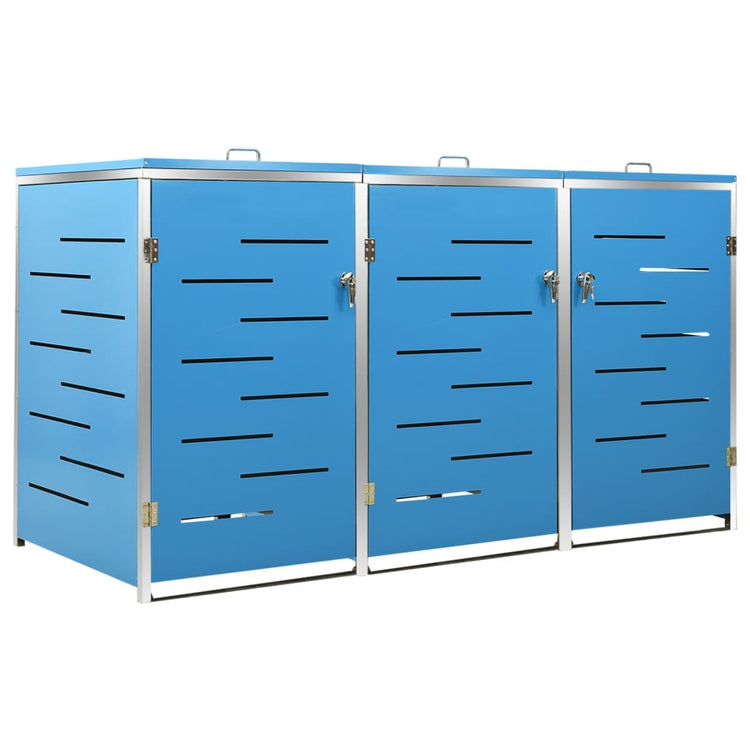 Vidaxl Container Speicher Triple 207x77.5x112.5 cm Edelstahl